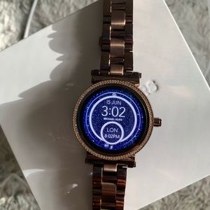 Michael Kors Sofie Rose gold tone smart watch